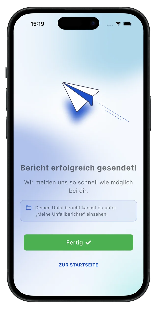 Strukturierten Bericht übermitteln